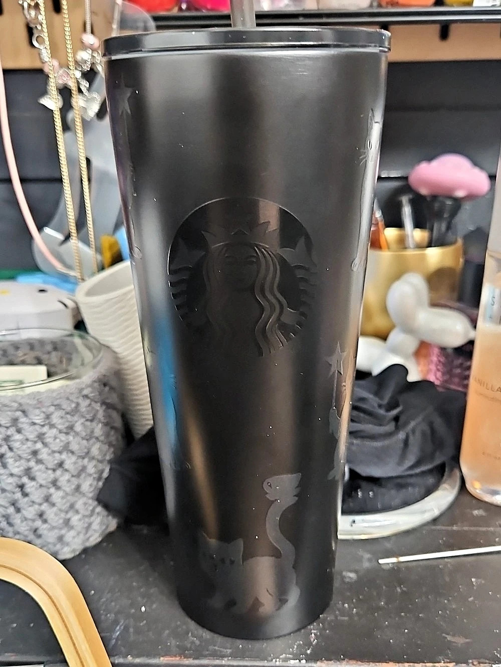 Starbucks Black Cat Stainless Steel Cold Cup